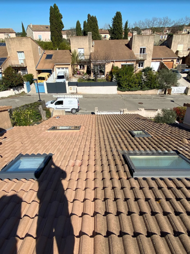 Avant après démoussage de toiture