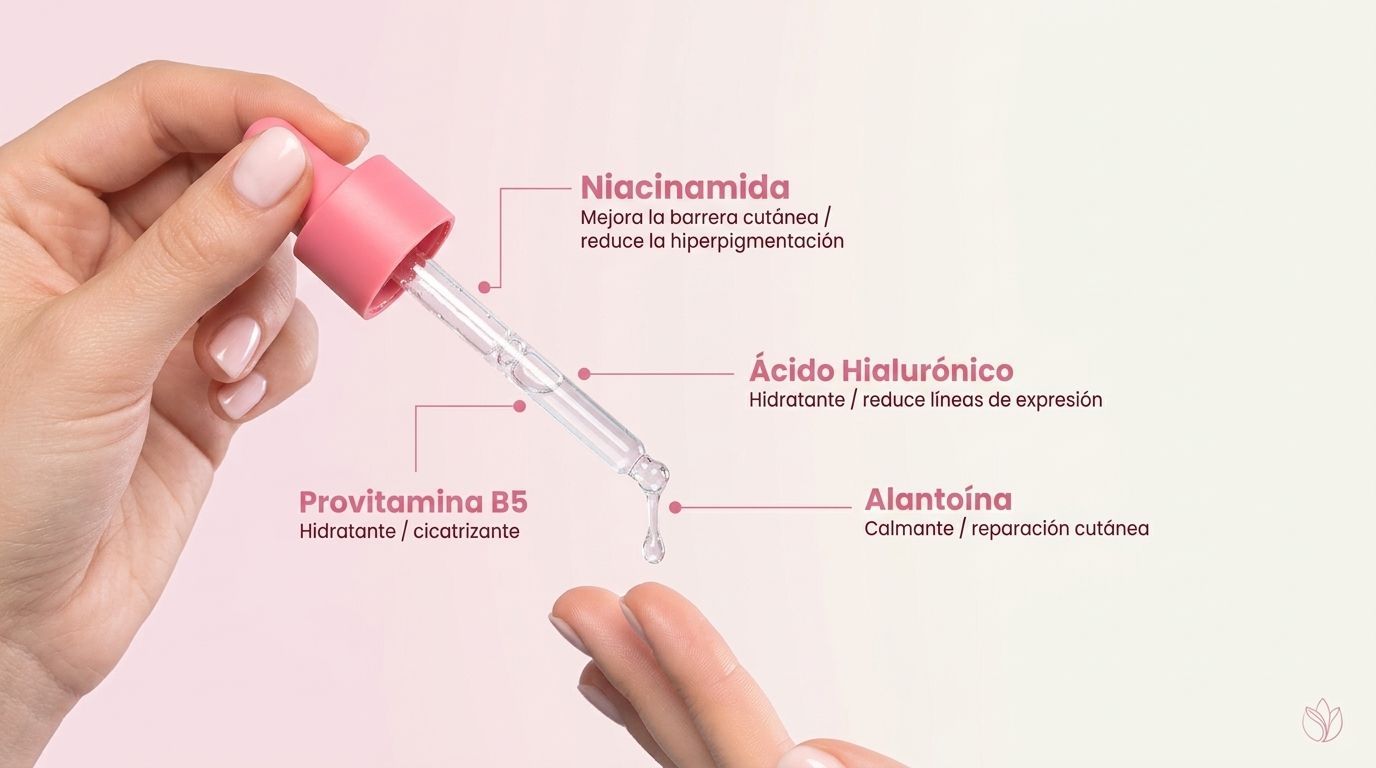 Ingredientes de cosmética coreana para una rutina facial