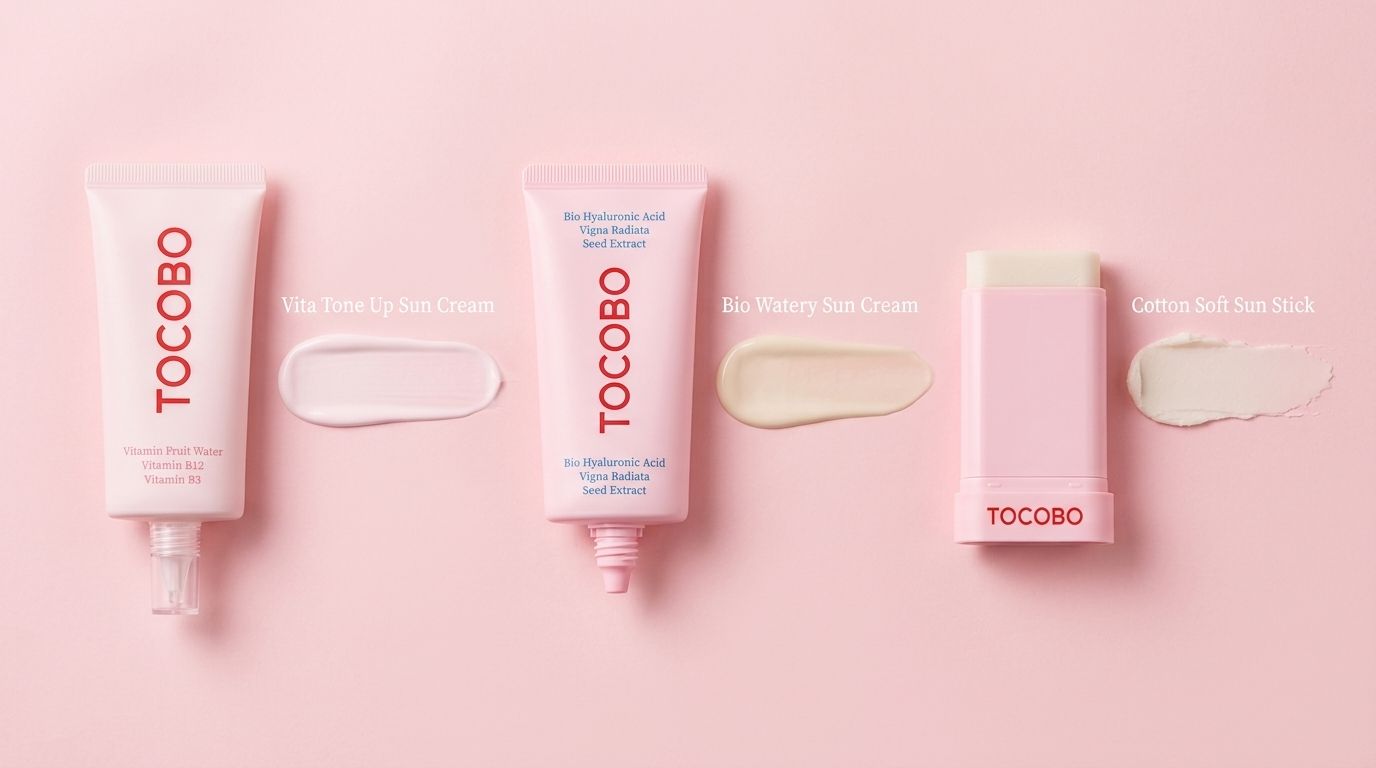 Textura ligera de protector solar facial sobre la mano