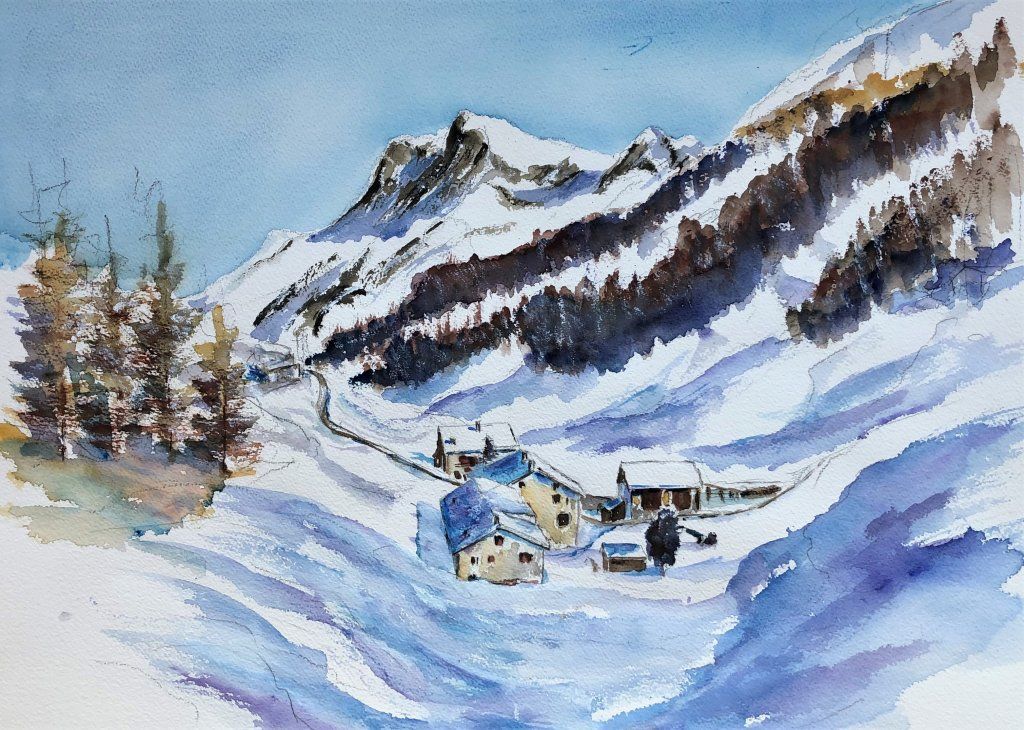 Engadiner Berg- und Landschaftsbilder von Gerold Schoch