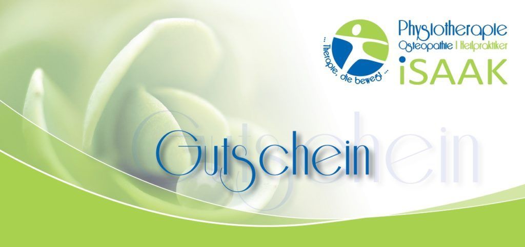 Ein Flyer für einen Physiotherapeuten namens Isaak