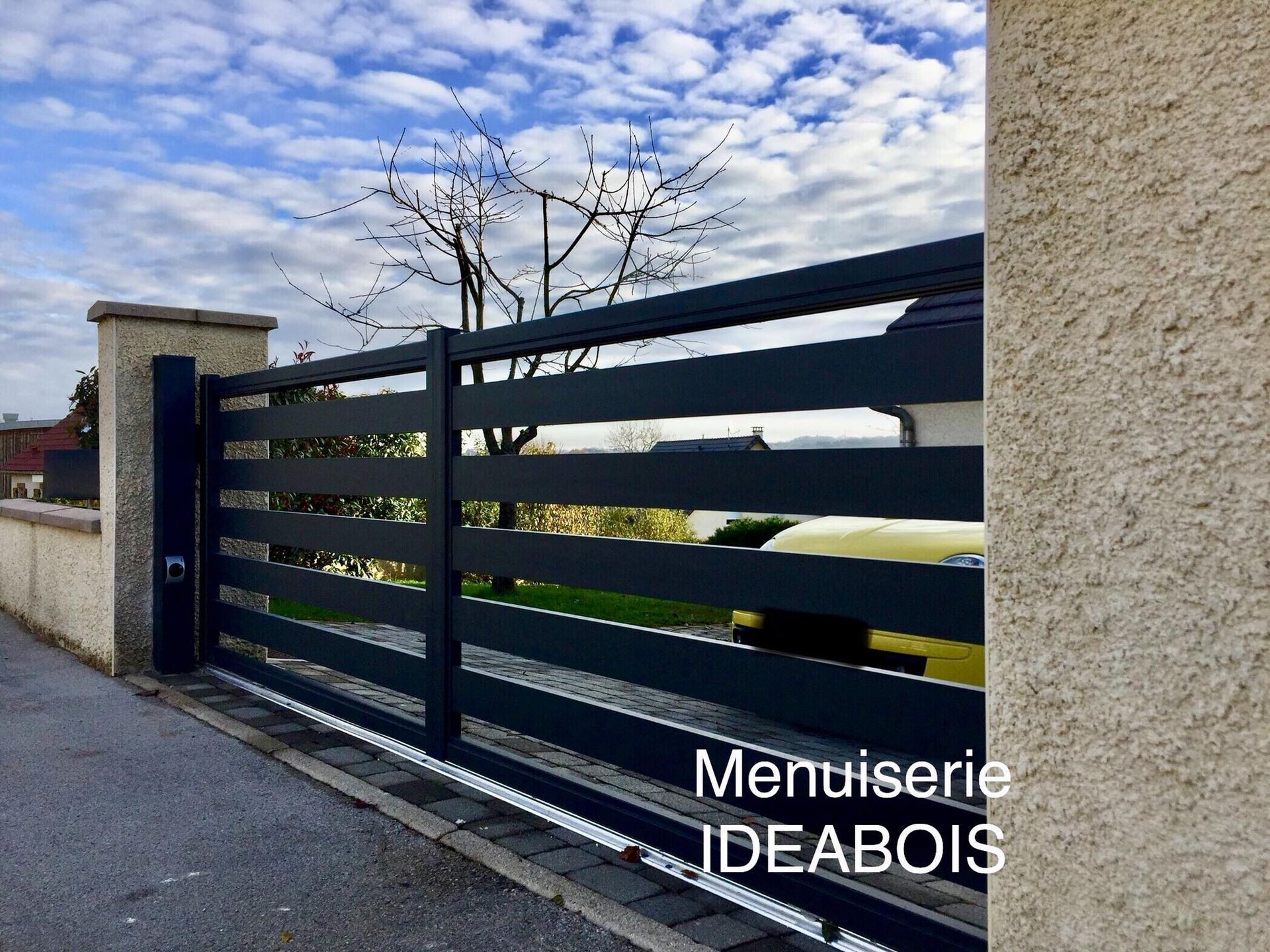 ideabois menuiserie pose portail besançon