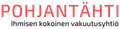 POHJANTÄHTI logo with red text and gray tagline “Ihmisen kokoinen vakuutusyhtiö”