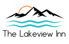Logo with water mountains and a sunrise to the left