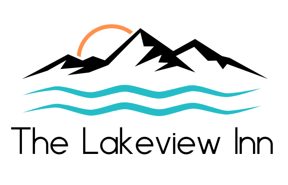 Logo with water mountains and a sunrise to the left