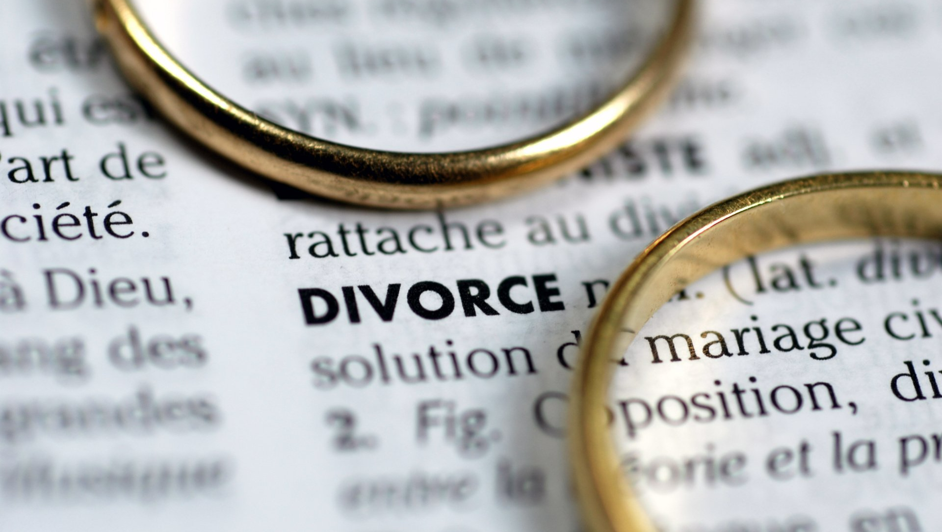Divorce et dictionnaire