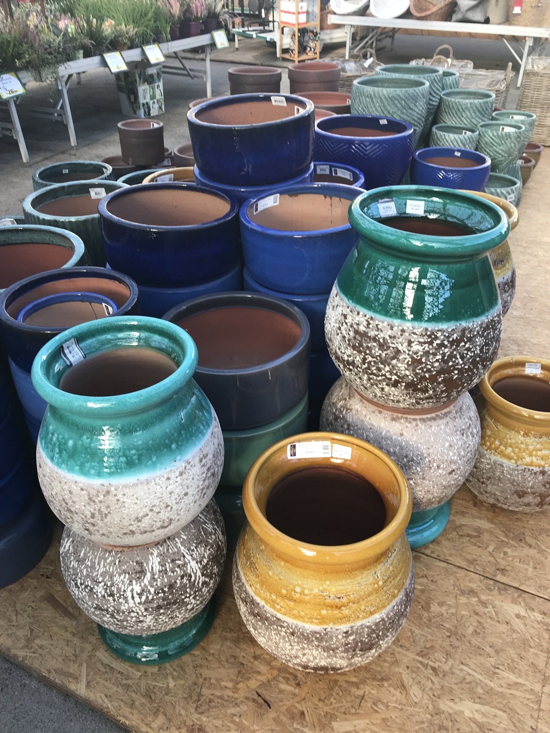 contenants pour fleurs et plantes