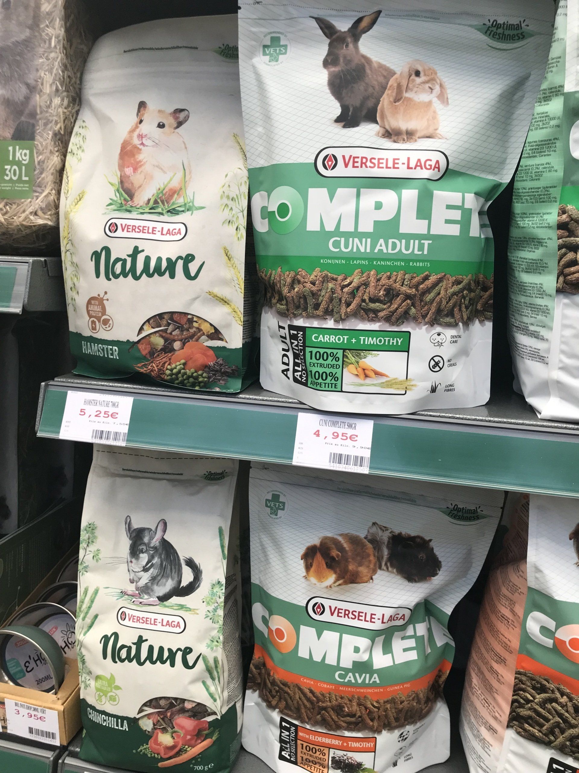 Croquettes pour rongeurs