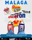 Cartel de un concierto de Piñón Fijo en el Café Berlín de Madrid el martes 21 de octubre. Incluye un payaso y zapatillas rojas y azules.