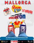 Cartel de un concierto de Piñón Fijo en el Café Berlín de Madrid el martes 21 de octubre. Incluye un payaso y zapatillas rojas y azules.