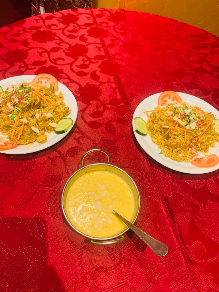 Riz aux légumes, accompagnement sauce au curry