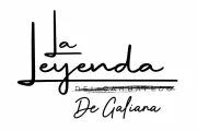 Logotipo negro escrito a mano con la inscripción “La Leyenda De Cafiana” sobre fondo blanco.