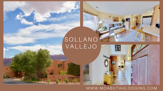 Apartment collage with sky, courtyard, and bright interior; text reads “Solano Vallejo”