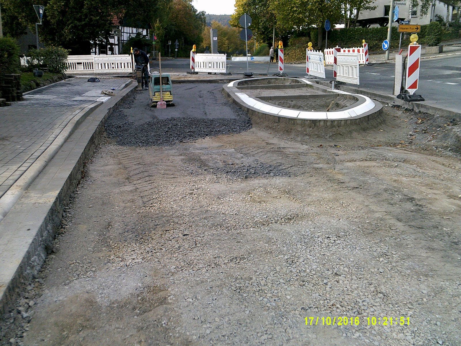 Ein Foto einer Baustelle wurde am 10.07.2010 aufgenommen