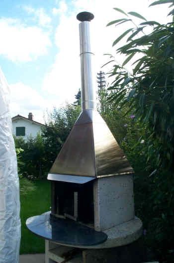 Kaminverlängerung zu Gartencheminée - Zimmermann Spenglertechnik