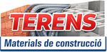 Logotipo para Terens, una empresa de materiales de construcci&oacute;n, con ladrillos, varillas y bloques.