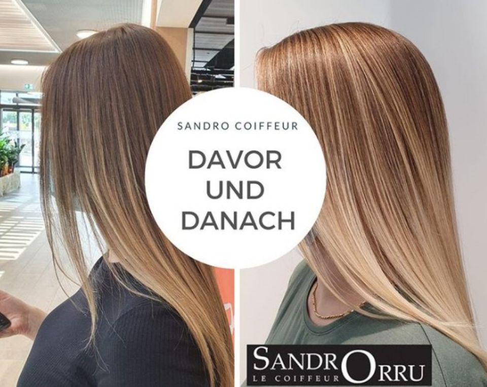 Coiffeur Sandro Orru – Vorher-Nachher-Bild einer Frisur