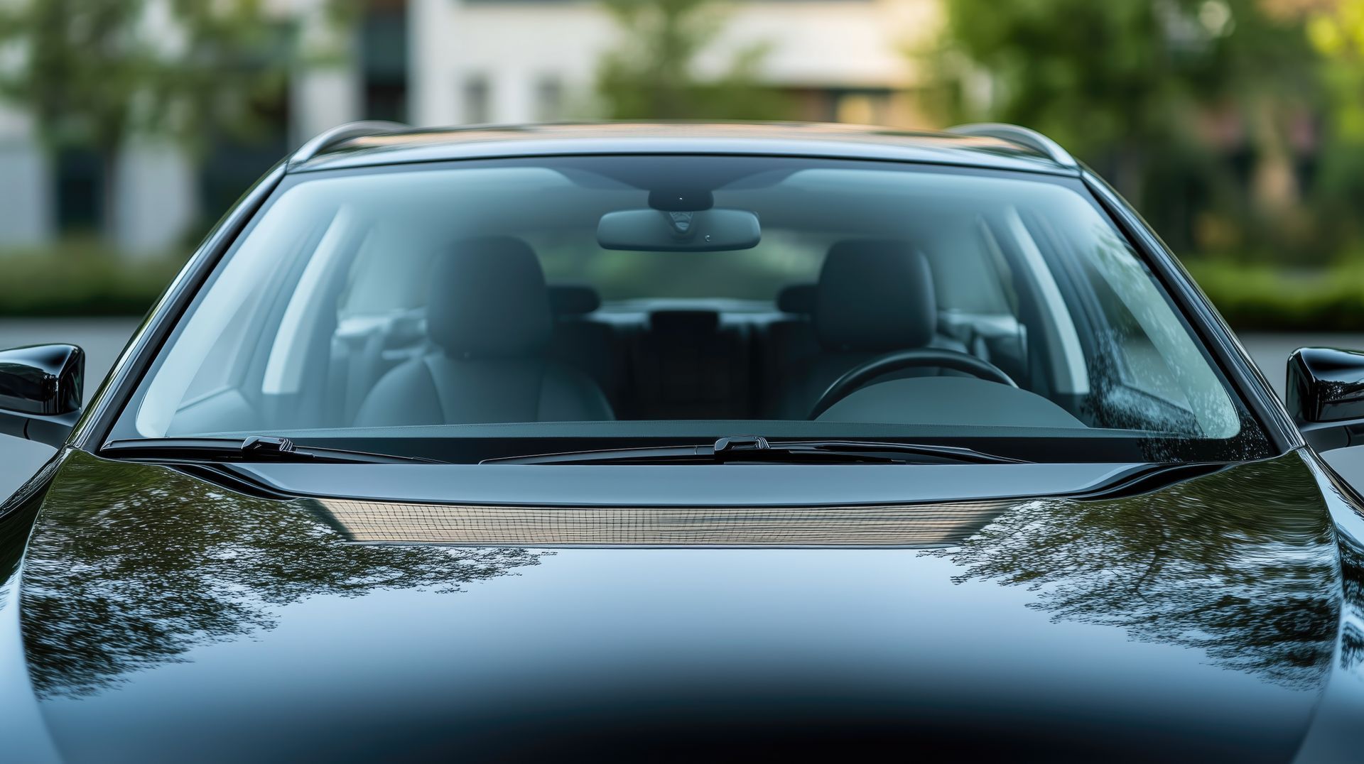 Une voiture noire.