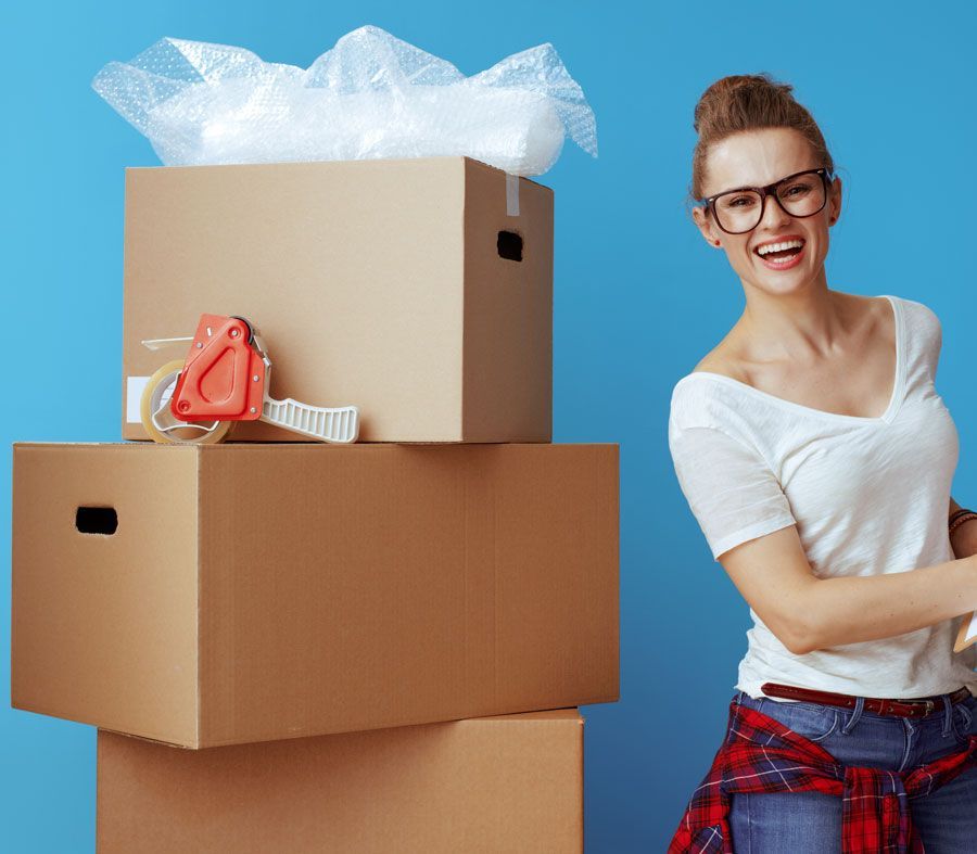 Cartons, scotch et papier bulle