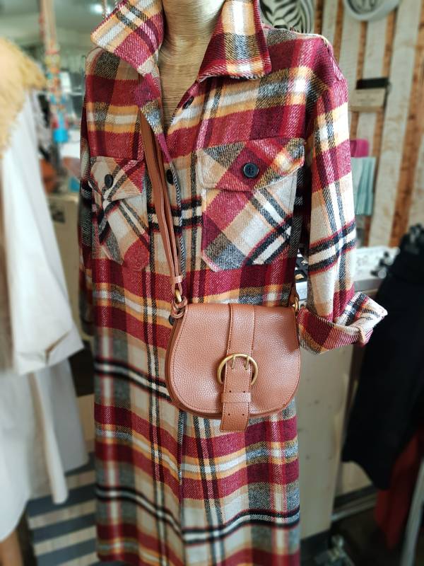 Kariertes Flanellhemdkleid