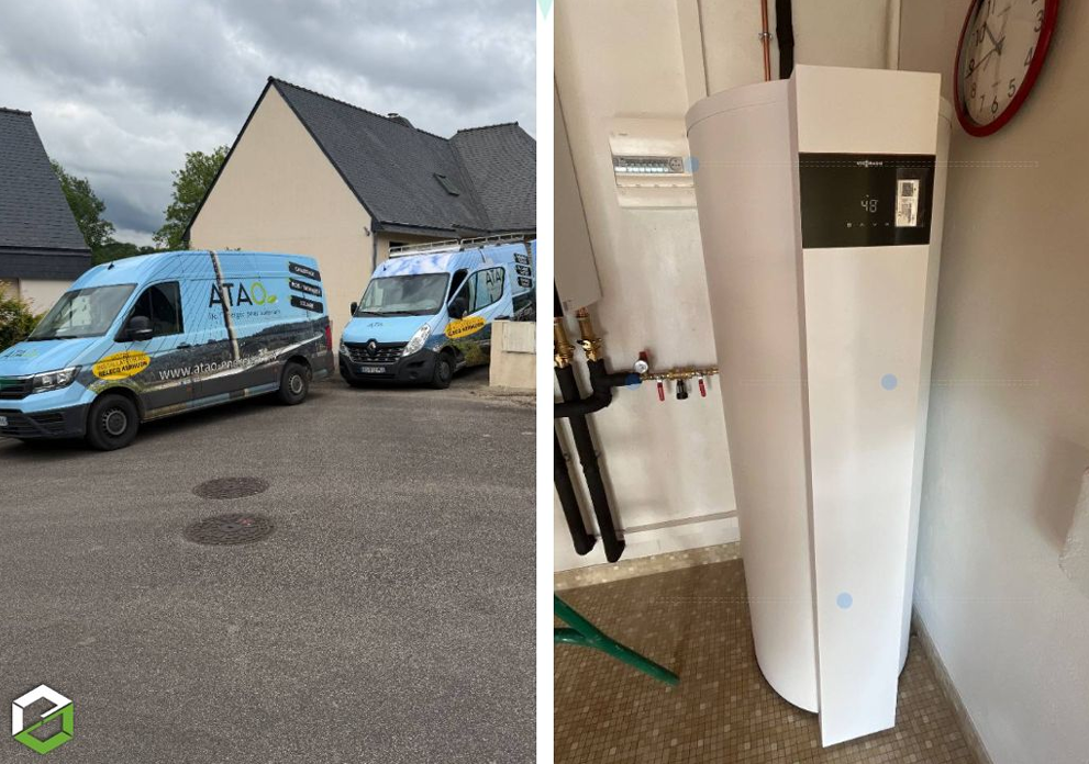 Remplacement d’un ballon électrique par un chauffe-eau thermodynamique Viessmann au Relecq-Kerhuon