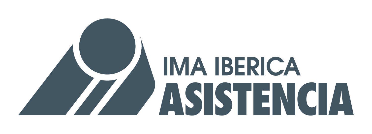 El logotipo de una empresa llamada ima iberica asistencia.