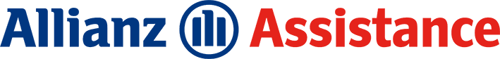 Un logotipo azul y rojo para la asistencia de Allianz.