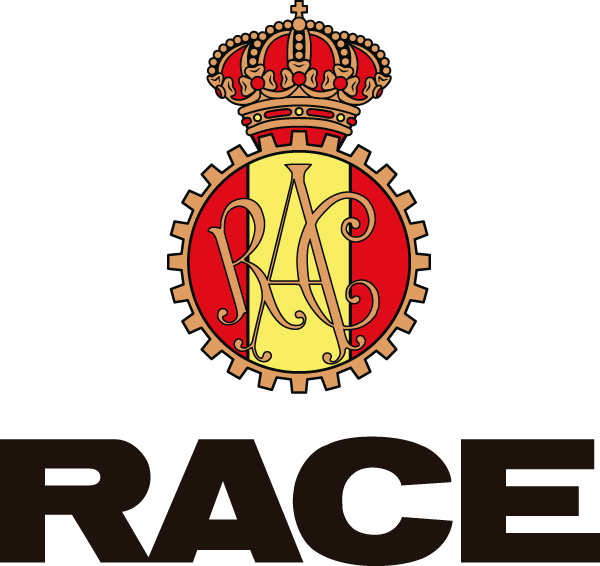 Un logotipo para la carrera con una corona en la parte superior.