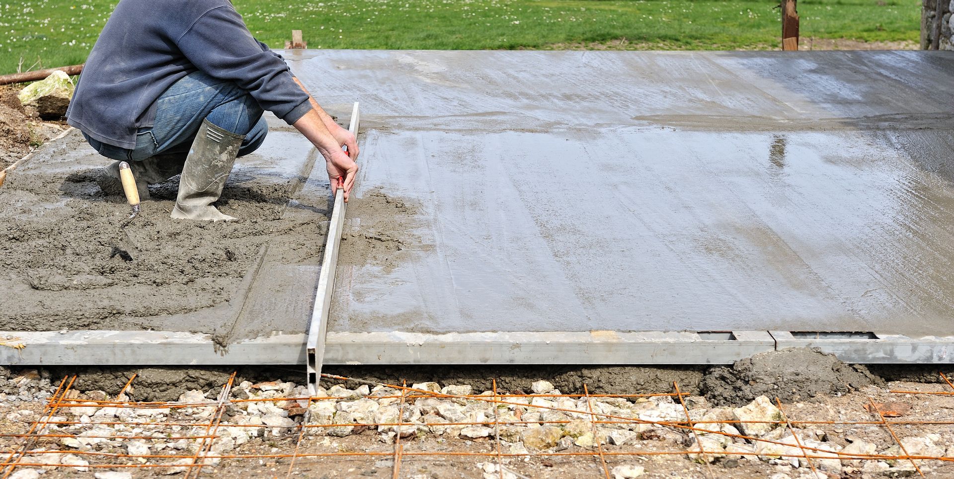 Réalisation d'une dalle en béton