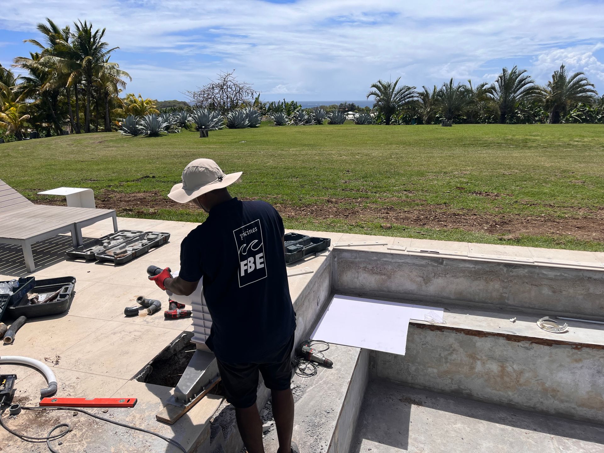 Travaux de rénovation de piscine