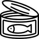 Symbol für eine Fischkonserve