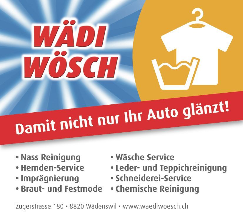 Textilreinigung - Wädi Wösch AG Wädenswil