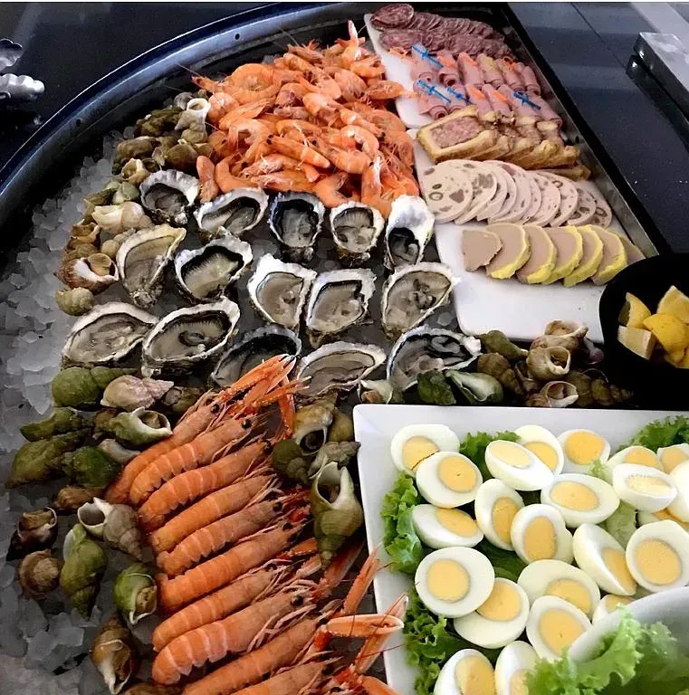 Buffet de fruits de mer