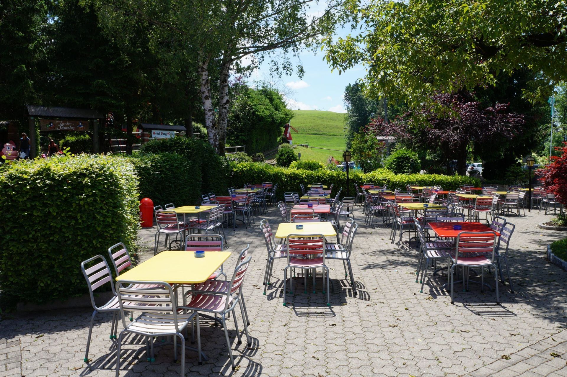 restaurant sedel terrasse - kinderparadies - herisau