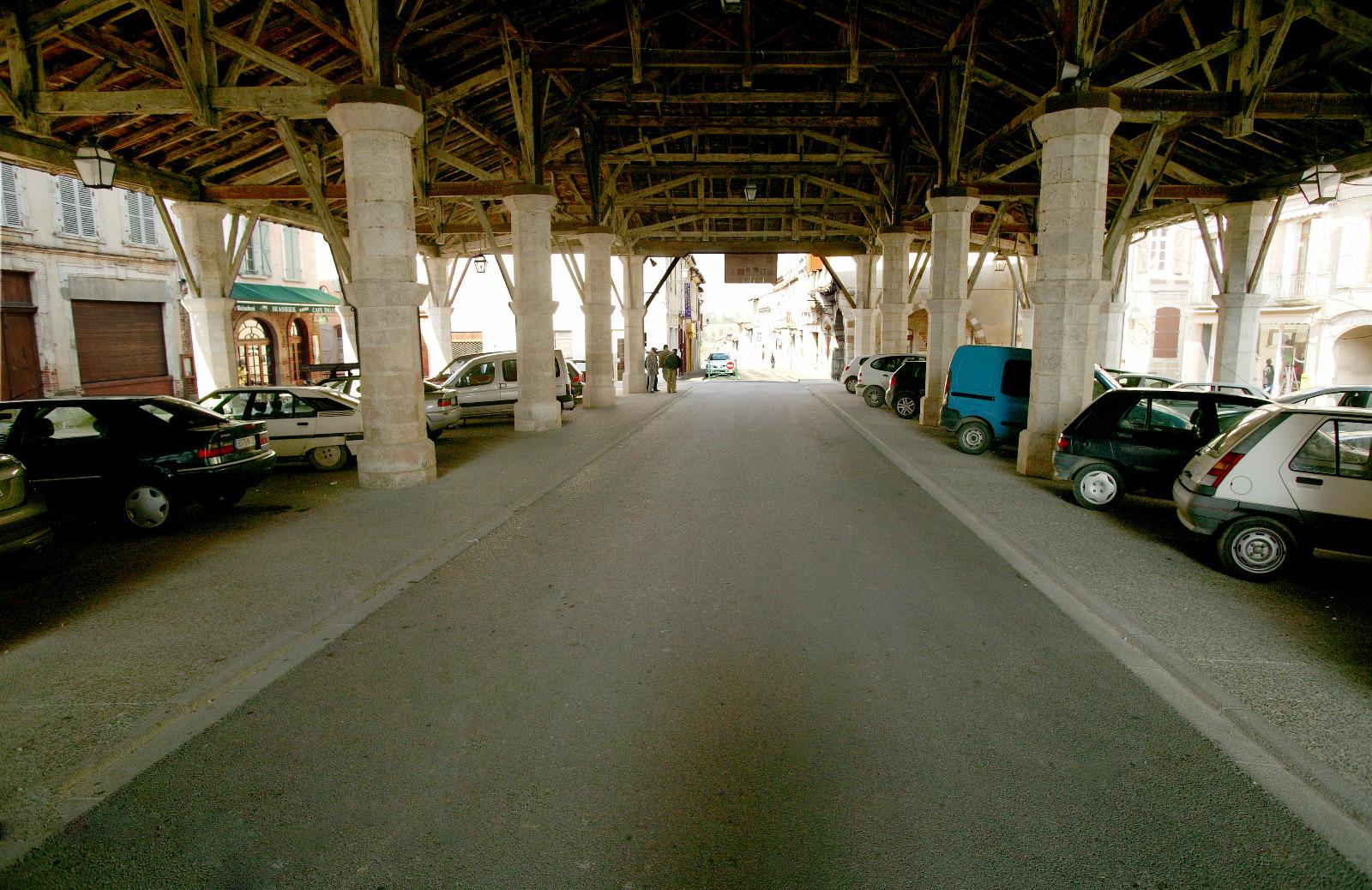 Revêtement sous les halles