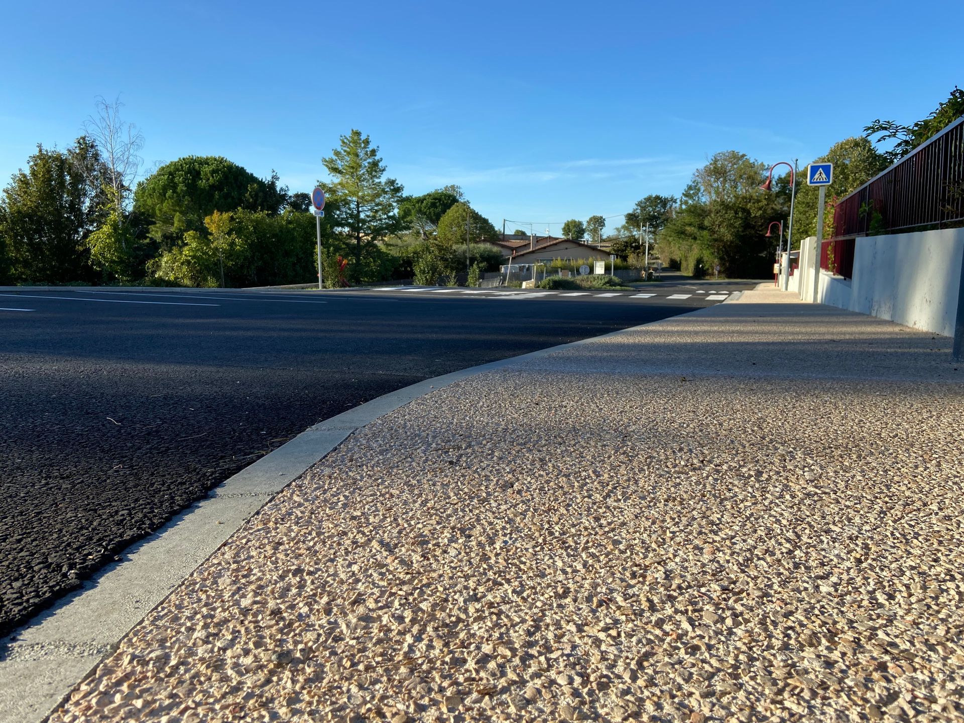 Travaux de voirie en zone urbaine