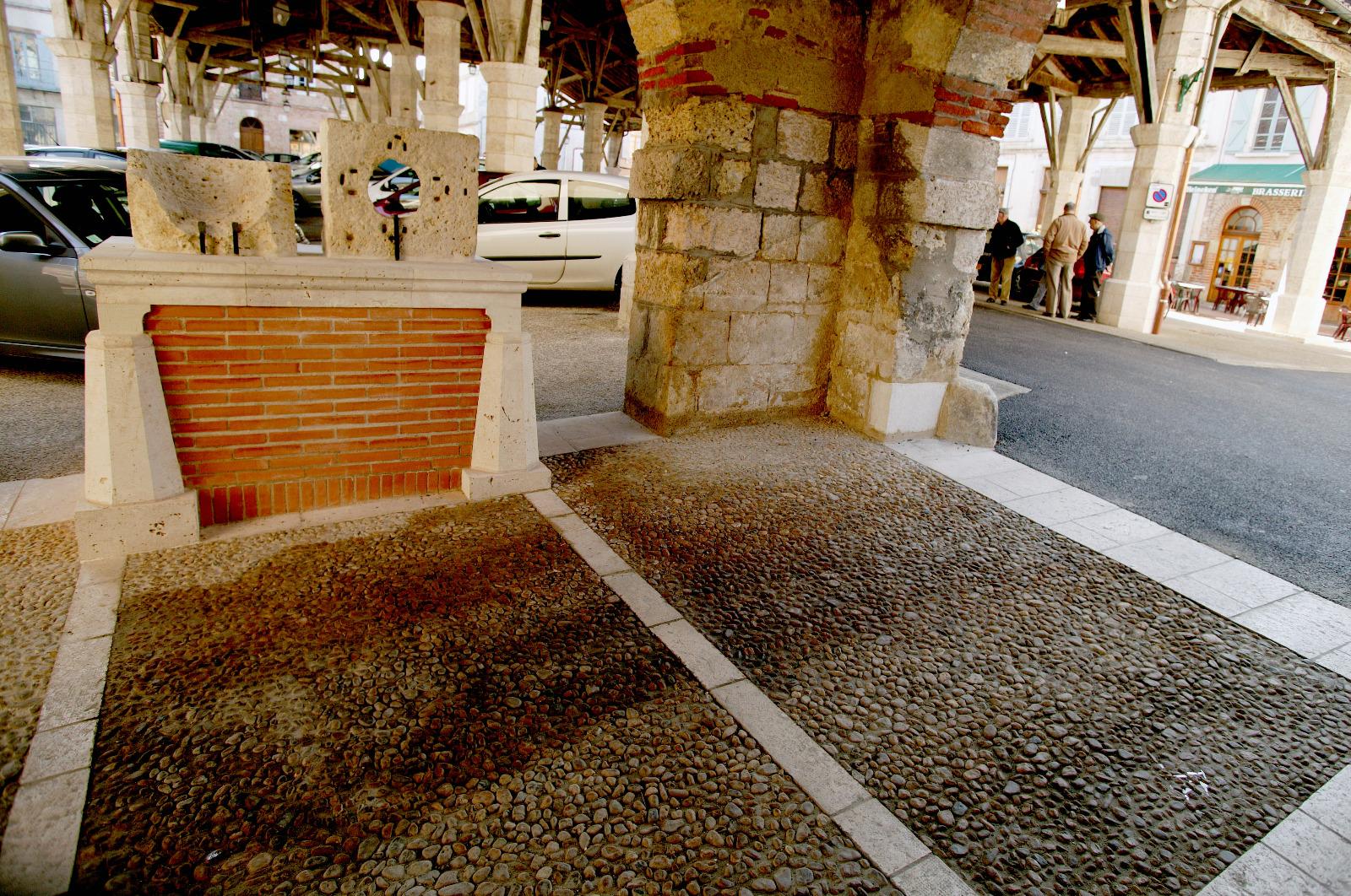 Revêtement en graviers goudronnés