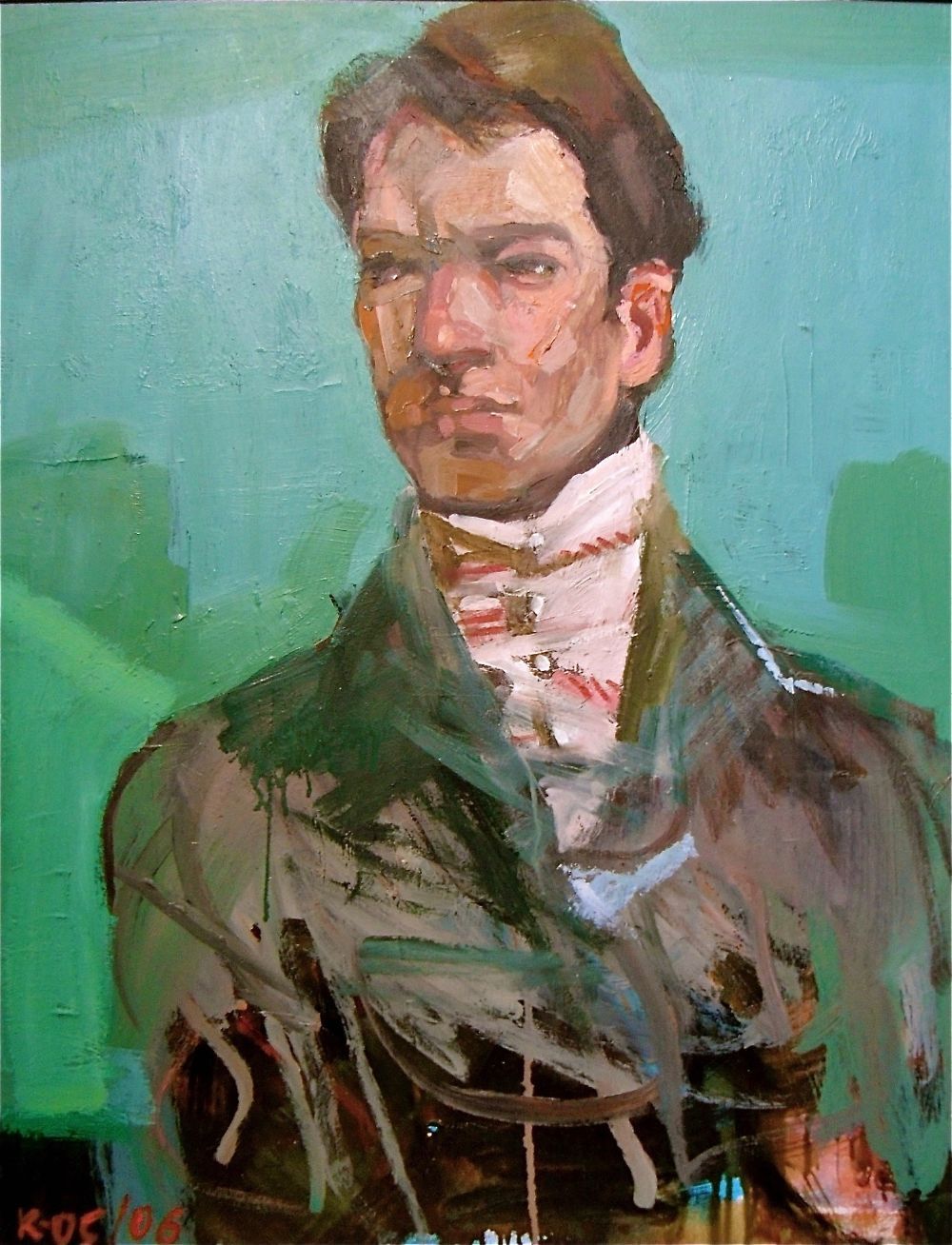 Aquarell Porträt eines Mannes Knut V. Neumann