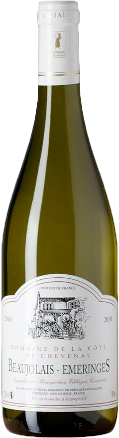 Bouteille de beaujolais-émeringes blanc