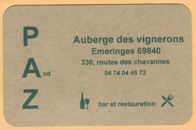 Restaurant Auberge des vignerons