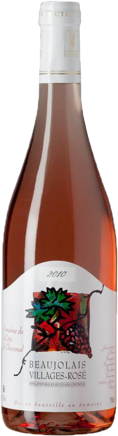 Bouteille de beaujolais-émeringes rosé