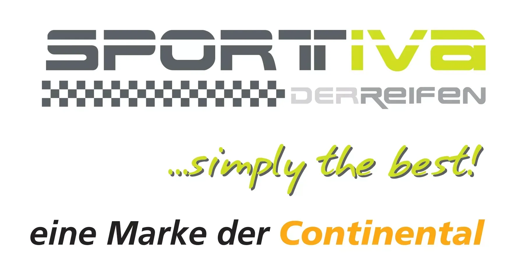 Sportiva tire brand logo, with text