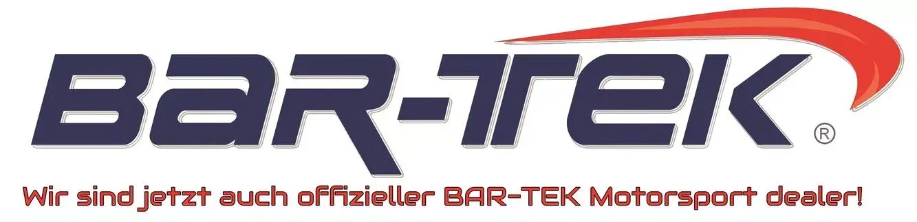 Das Logo von Bar-Tek besteht aus dunkelblauem Text mit rotem Bogen und lautet „BAR-TEK“.
