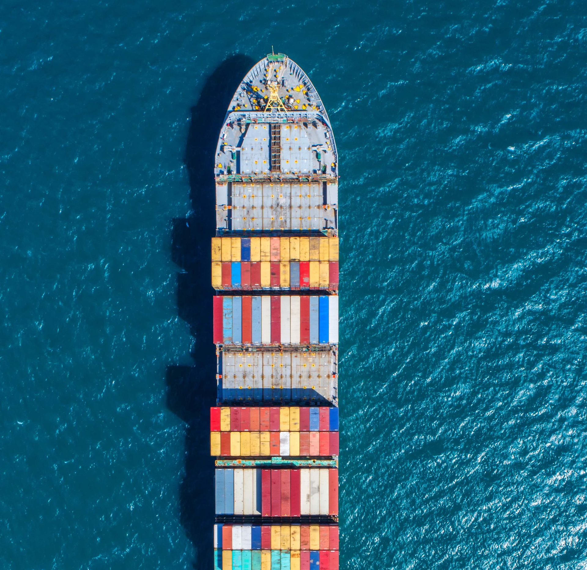 Paquebot avec des containers