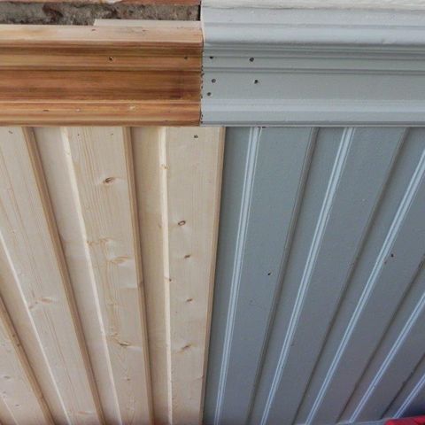 Wandverkleidung mit Profilierung