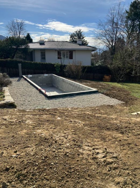 Construction d'une piscine