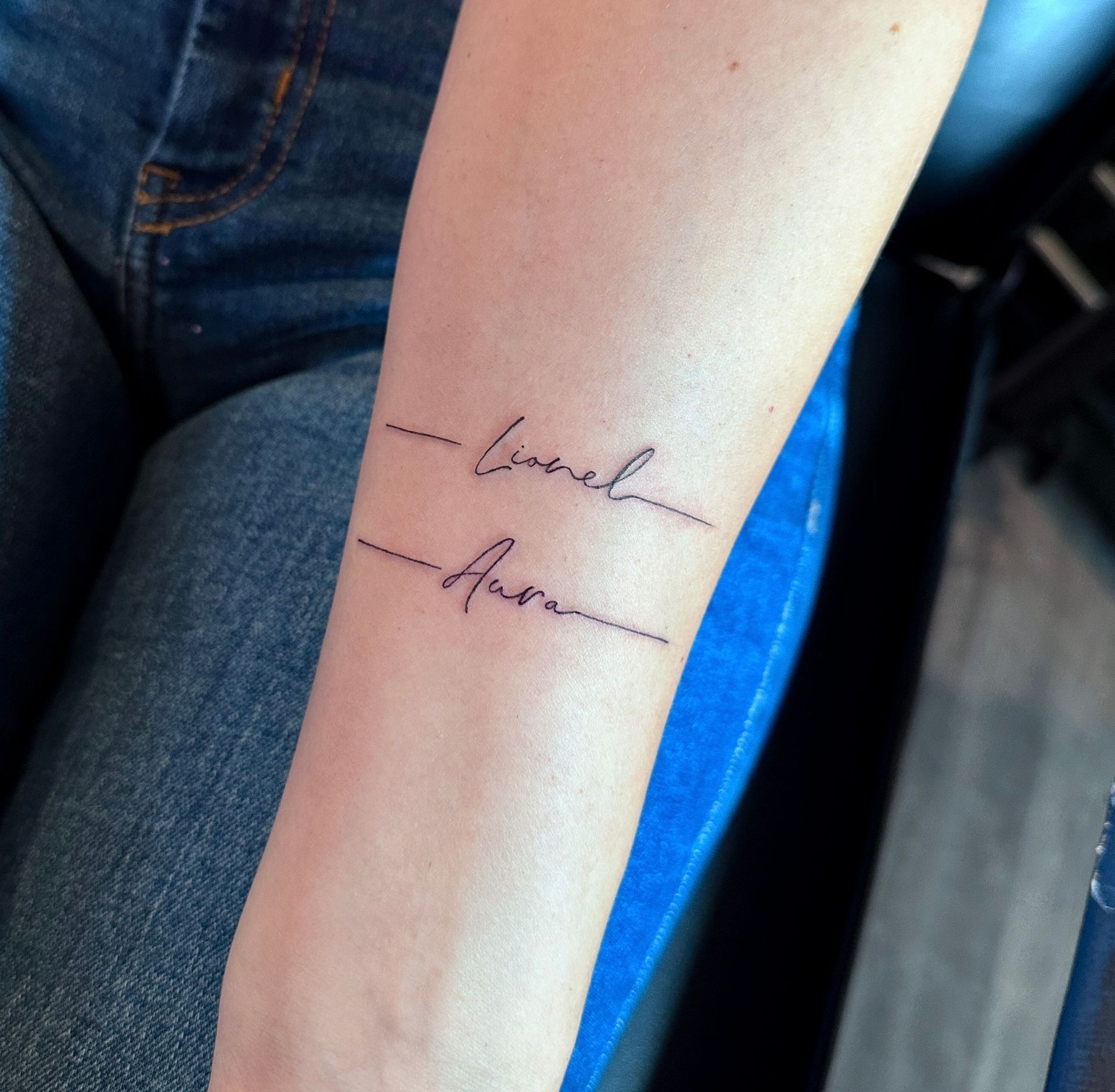 Schriftzug Tattoo