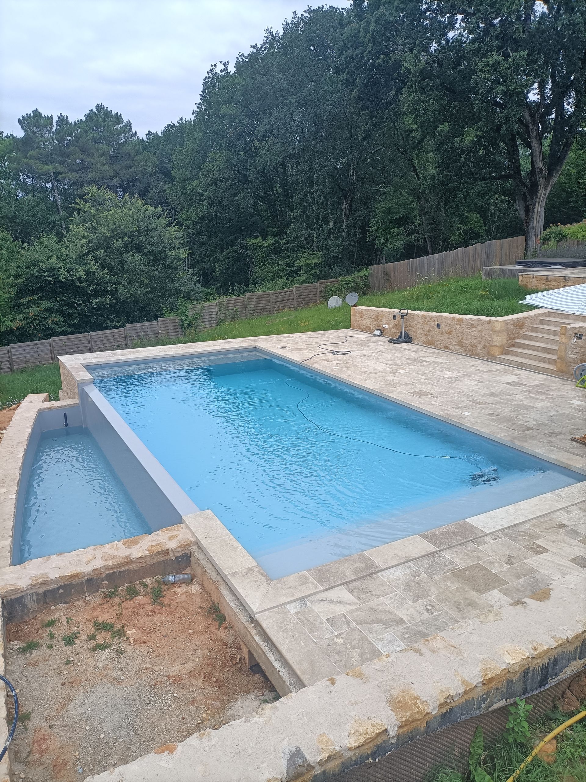 Piscine en cour de construction