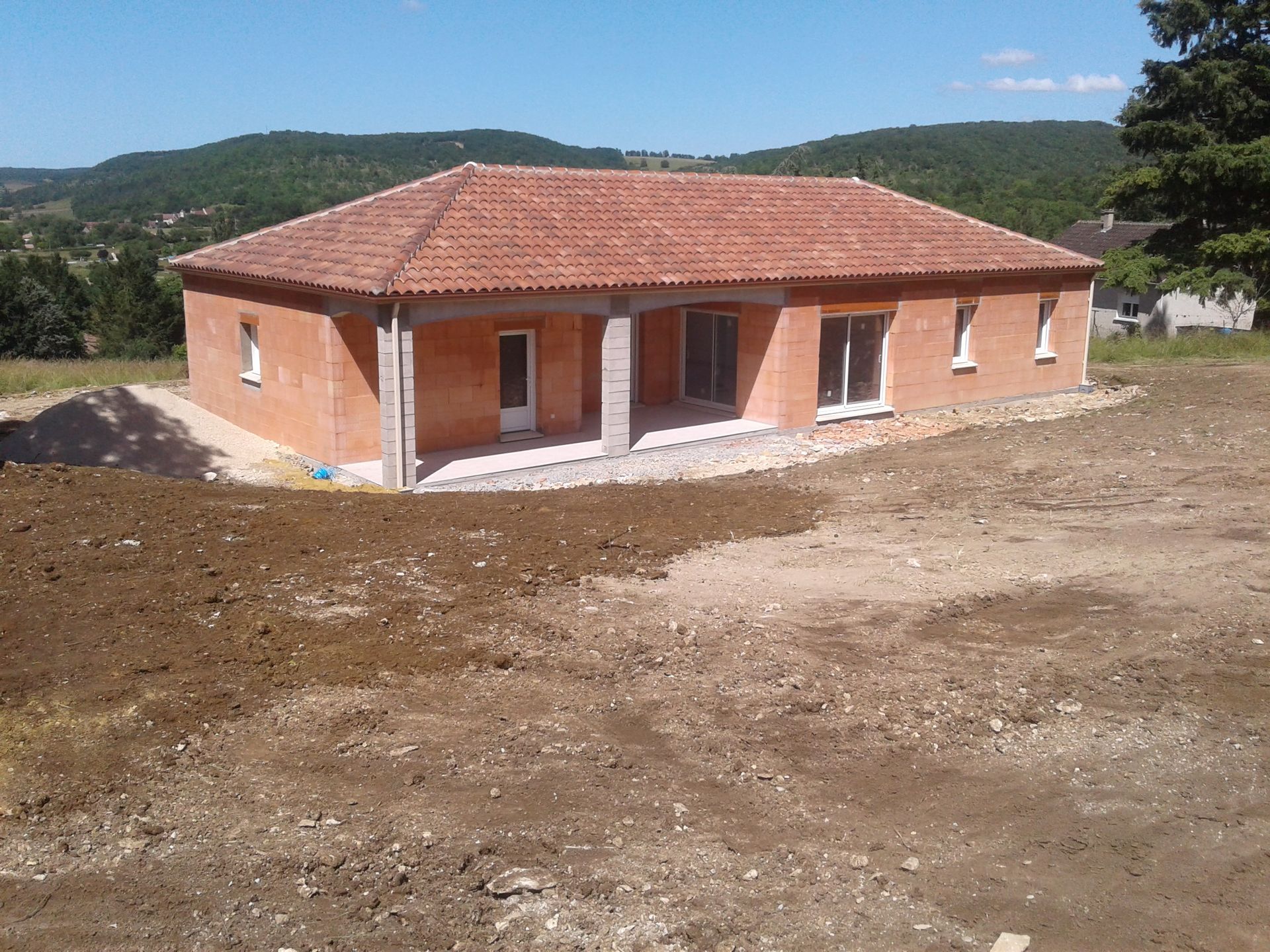 Construction d'une maison à Saint Germain du Bel Air