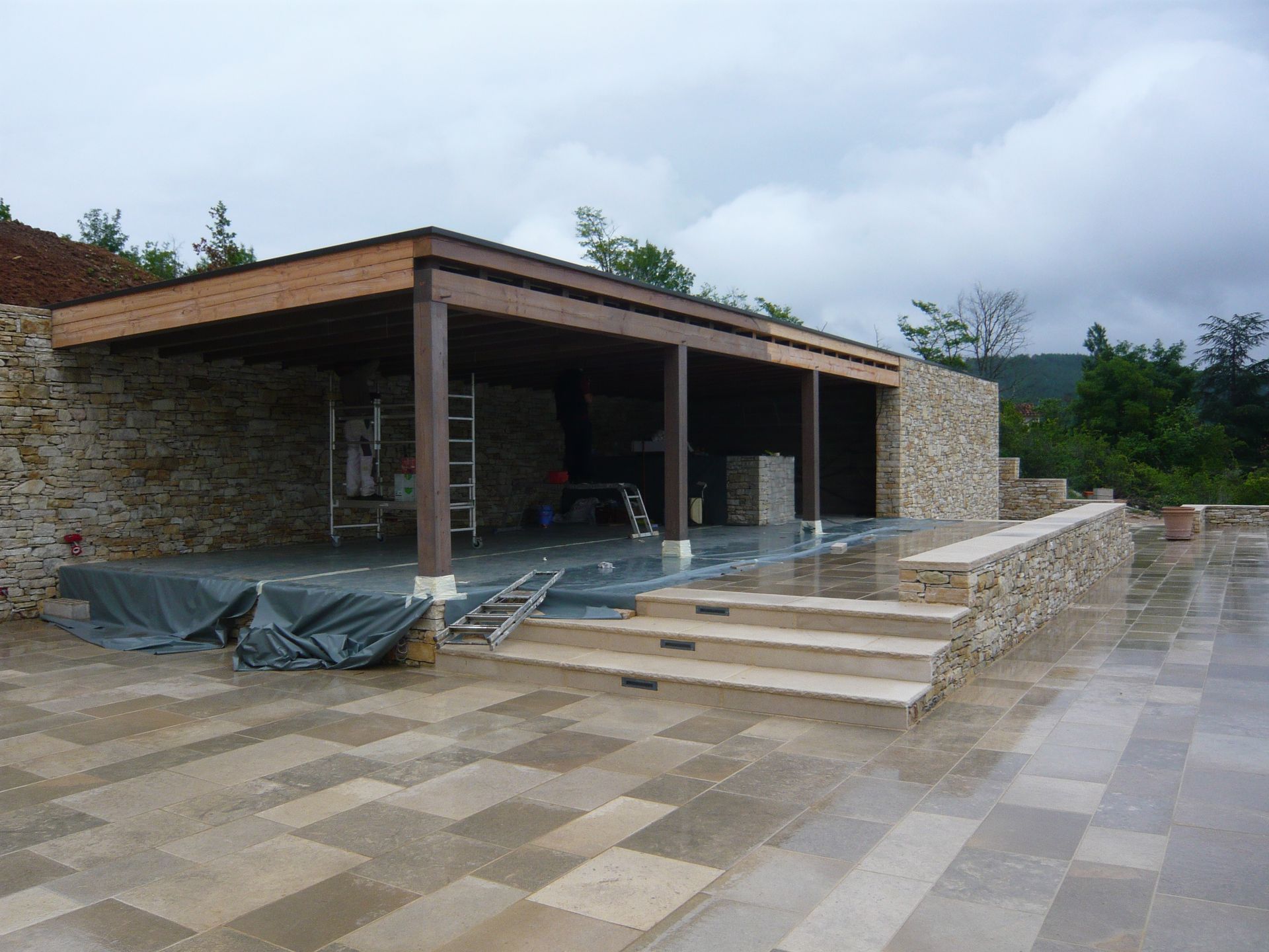 Construction d'un espace couvert